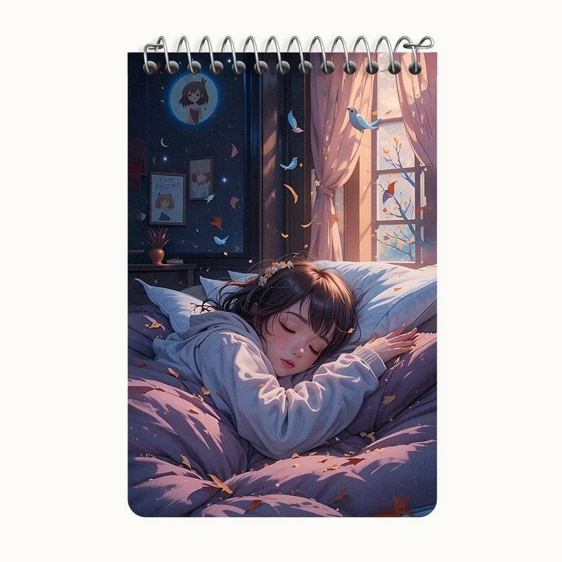 دفتر یادداشت 50 برگ خندالو طرح دخترانه کد F11700