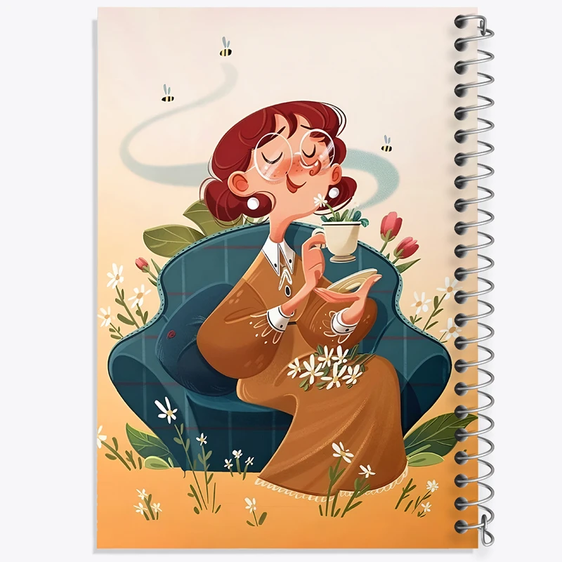 دفتر نقاشی 50 برگ خندالو طرح دخترانه کد N6152