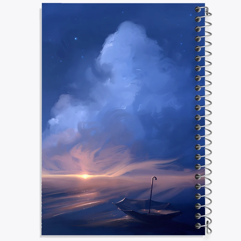 دفتر نقاشی 50 برگ خندالو طرح چتر و آسمان کد F11177