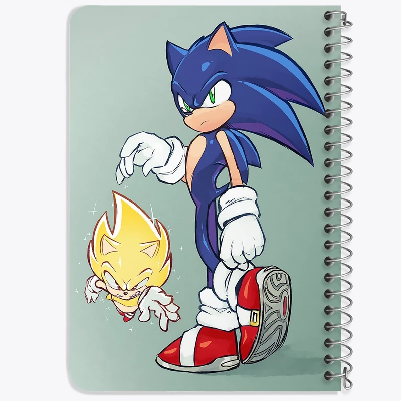 دفتر یادداشت 50 برگ خندالو طرح سونیک (Sonic) کد 37042