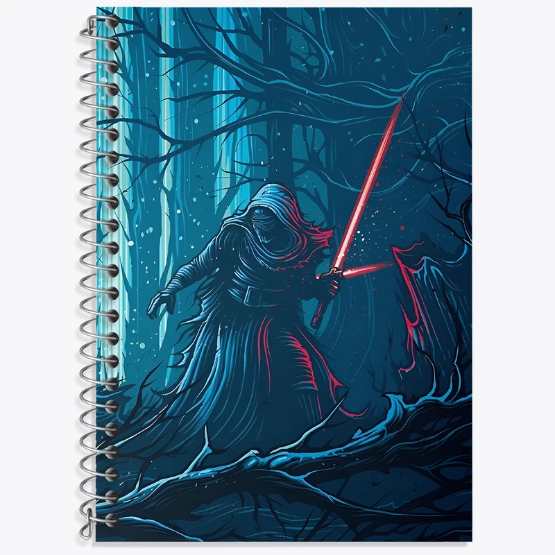 دفتر زبان دوخط 50 برگ خندالو طرح جنگ ستارگان کد F4283