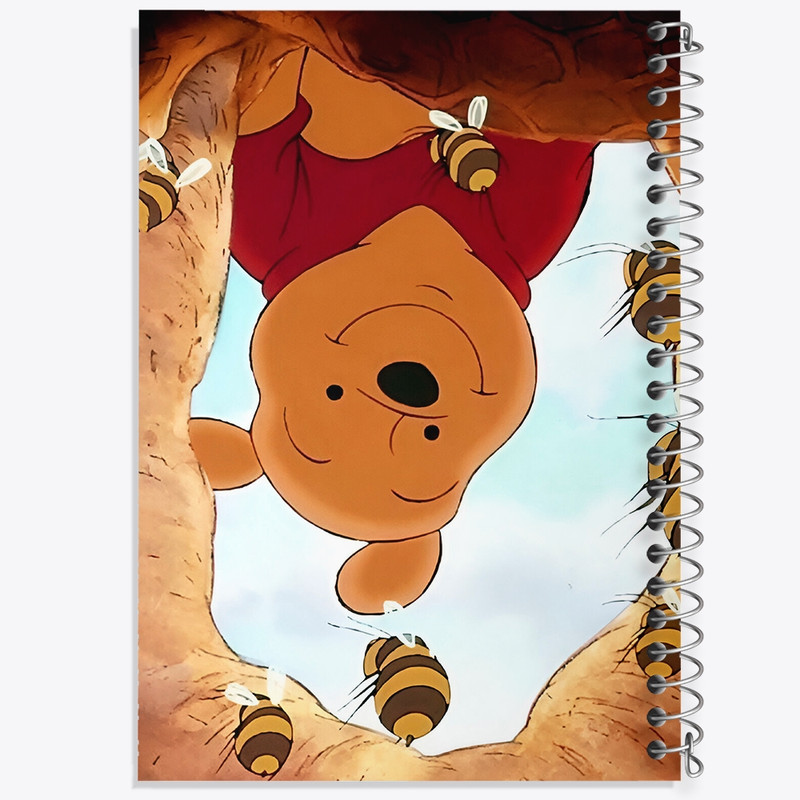 دفتر ژورنال نویسی 50 برگ خندالو مدل نقطه ای طرح وینی پو (Winnie the Pooh) کد N6391
