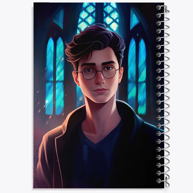 دفتر ژورنال نویسی 50 برگ خندالو مدل نقطه ای طرح هری پاتر (Harry Potter) کد F12750