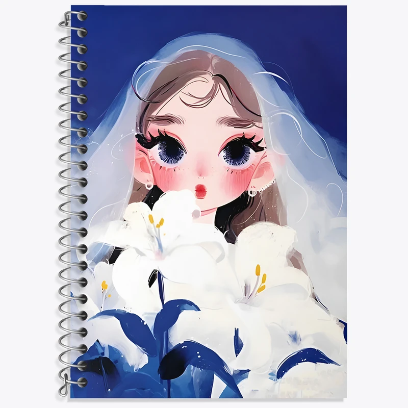 دفتر زبان دوخط 50 برگ خندالو طرح دخترانه کد N7132