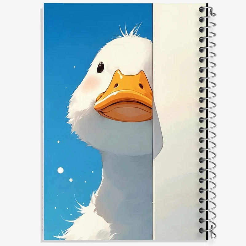 دفتر طراحی 50 برگ خندالو طرح اردک کیوت کد N3823