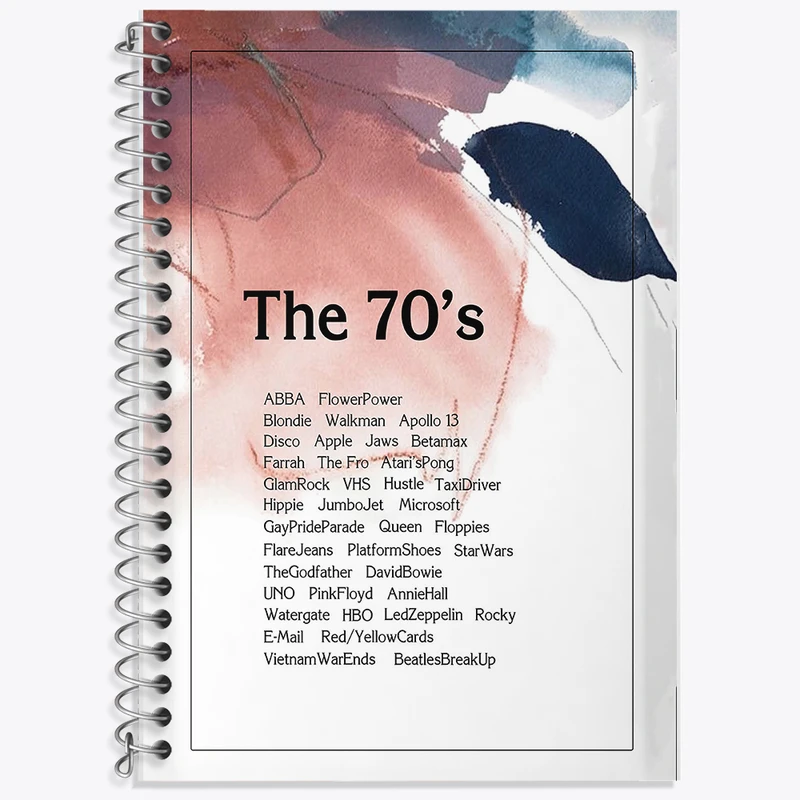 دفتر زبان دوخط 50 برگ خندالو طرح دهه 70 کد F11483