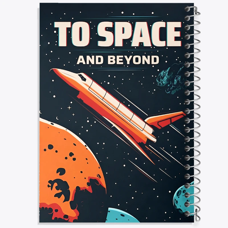 دفتر نقاشی 50 برگ خندالو طرح فضایی کد F4692