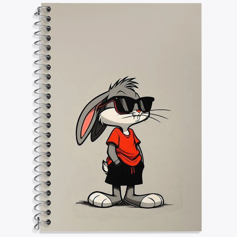 دفتر نت موسیقی 50 برگ خندالو طرح باگز بانی کد F3220