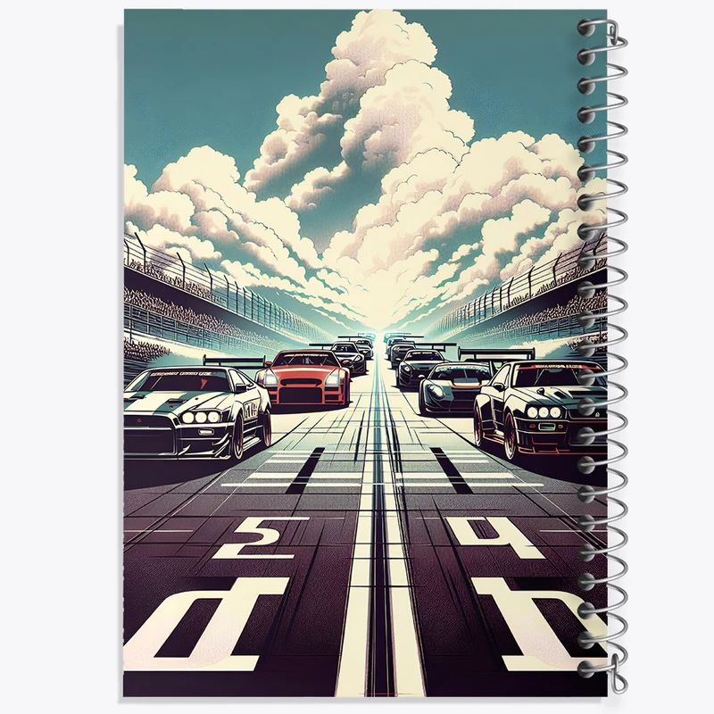 دفتر مشق 100 برگ خندالو طرح ماشین مسابقه ای کد F4955