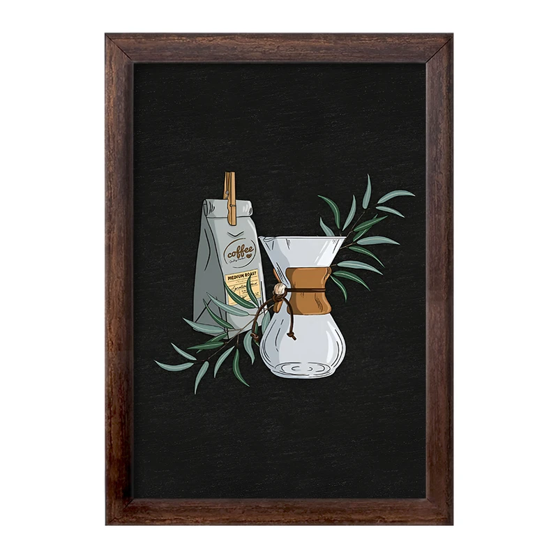 تابلو خندالو طرح قهوه (COFFEE) کد F11048