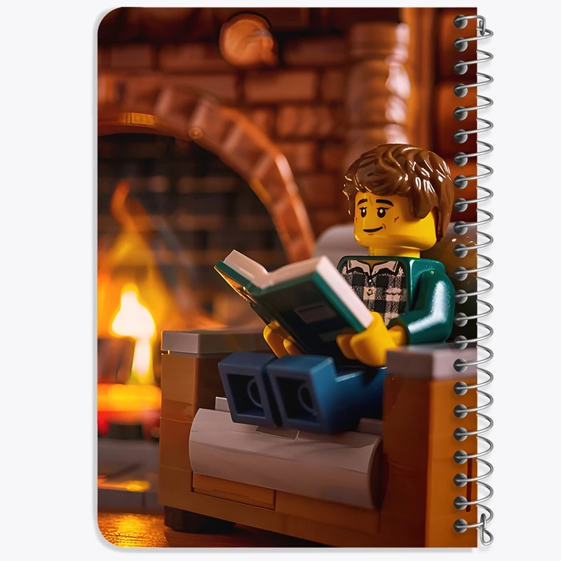 دفتر یادداشت 50 برگ خندالو طرح لگو (Lego) کد F6556