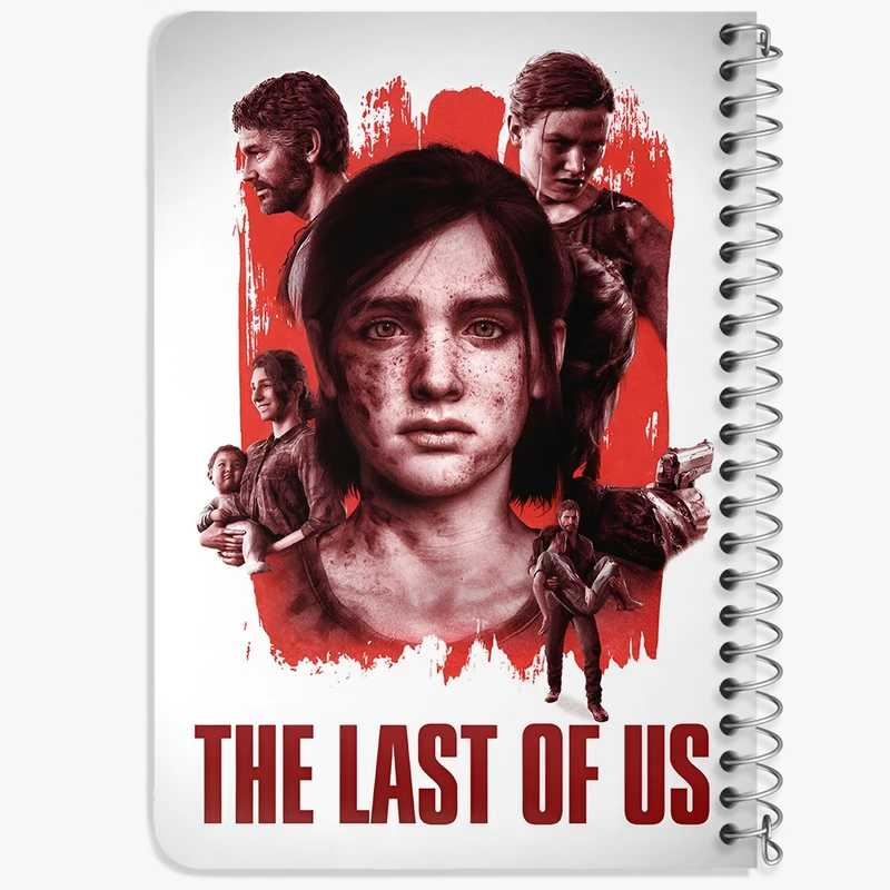 دفتر یادداشت 50 برگ خندالو طرح (The Last Of Us) آخرین بازمانده از ما کد N9295