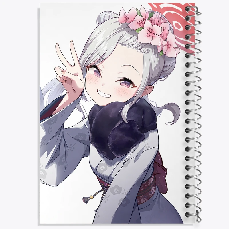 دفتر طراحی 50 برگ خندالو طرح بازی آرشیو آبی (Blue Archive) کد 34307