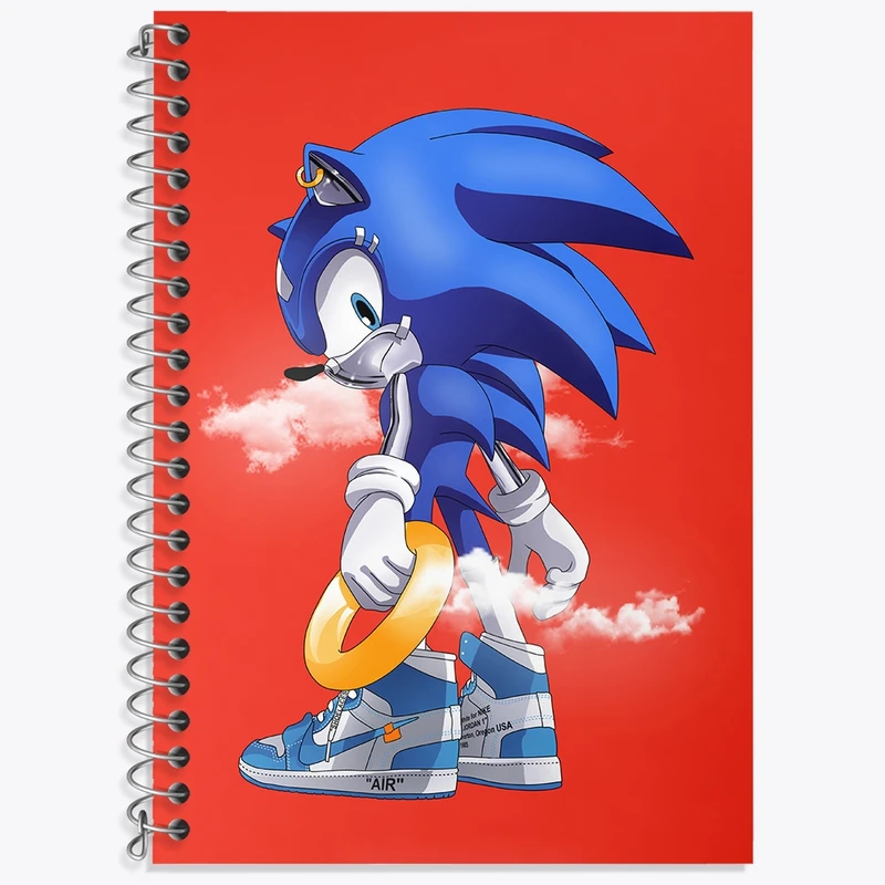 دفتر لغت 50 برگ خندالو طرح سونیک (Sonic) کد N9366