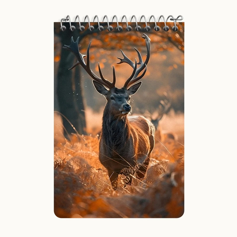 دفتر یادداشت 50 برگ خندالو طرح گوزن کد F10736