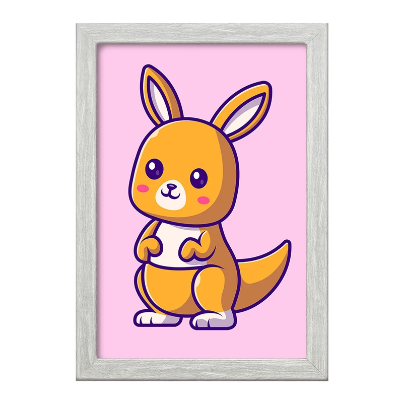 تابلو خندالو طرح حیوانات بامزه کانگورو کد 29699