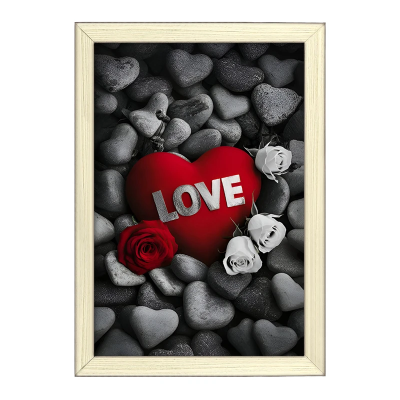 تابلو خندالو طرح قلب (Love) کد F7498