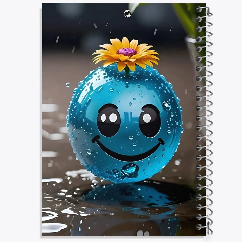 دفتر طراحی 50 برگ خندالو طرح ایموجی خنده کد F11803