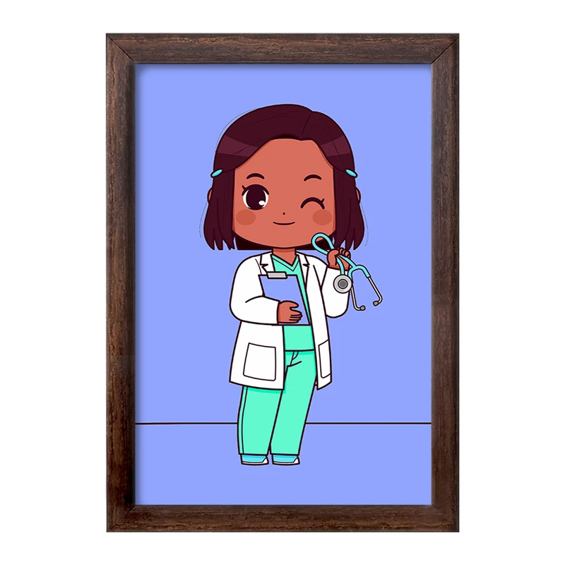 تابلو خندالو طرح پزشک و پرستار کودکانه کد 36489