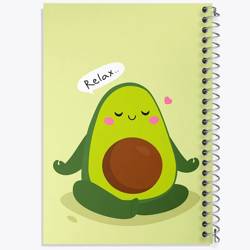 دفتر طراحی 50 برگ خندالو طرح آووکادو کد 8620