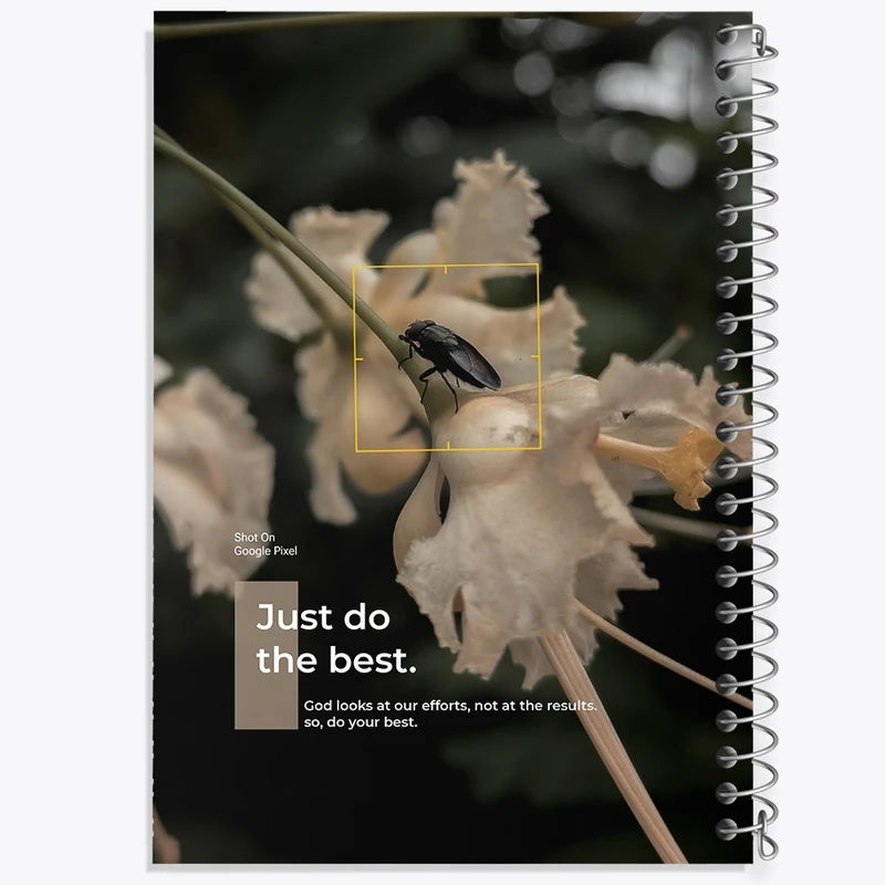 دفتر شطرنجی 50 برگ خندالو طرح Just do the best کد N7336