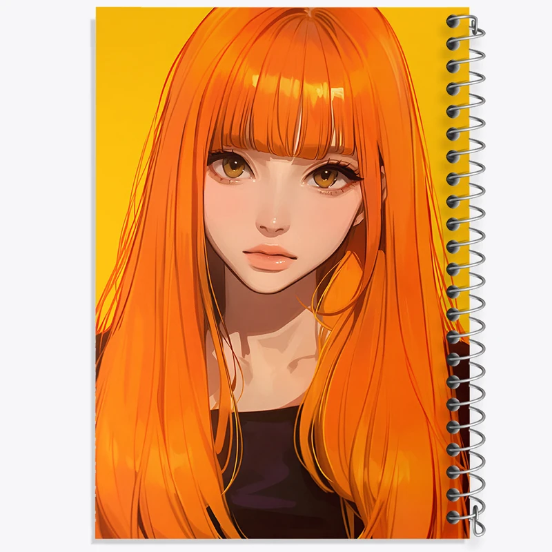 دفتر مشق 100 برگ خندالو طرح دختر مو رنگی کد F9101