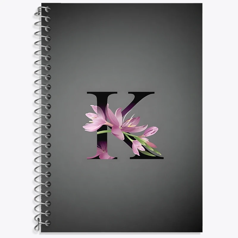 دفتر زبان 50 برگ خندالو مدل سه خط طرح حرف K کد F4320