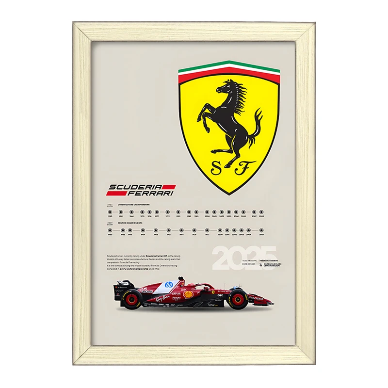 تابلو خندالو طرح فراری (Ferrari) کد F13494