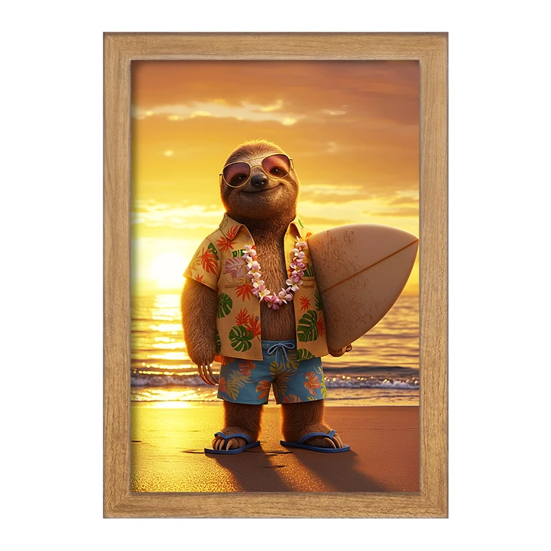 تابلو خندالو طرح تنبل بامزه کد F13695