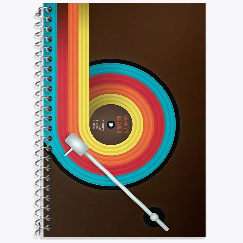 دفتر لغت 50 برگ خندالو طرح موسیقی کد F9674