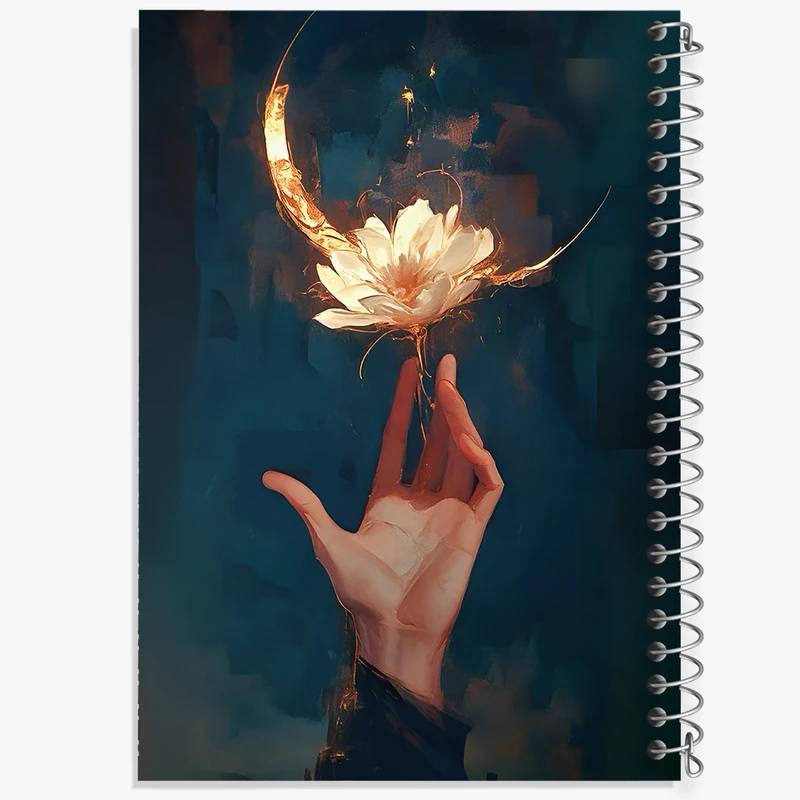 دفتر نقاشی 50 برگ خندالو طرح دست و گل کد F11077