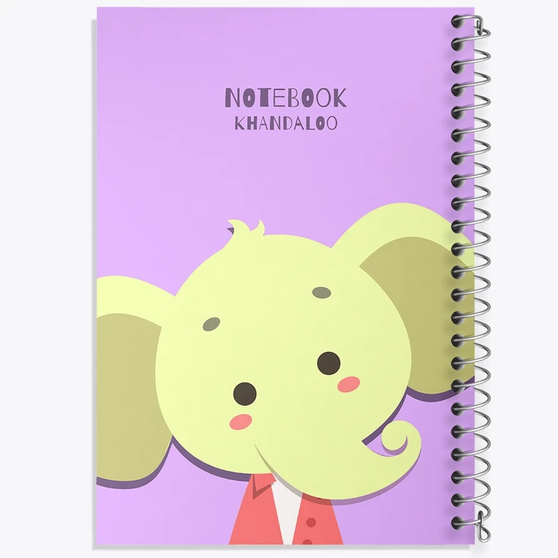 دفتر طراحی 50 برگ خندالو طرح فیل بامزه کد N1112