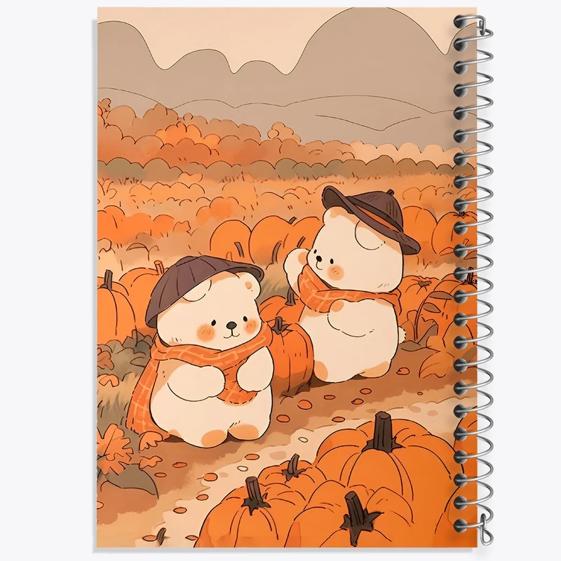 دفتر طراحی 50 برگ خندالو طرح خرس های کیوت کد N4386