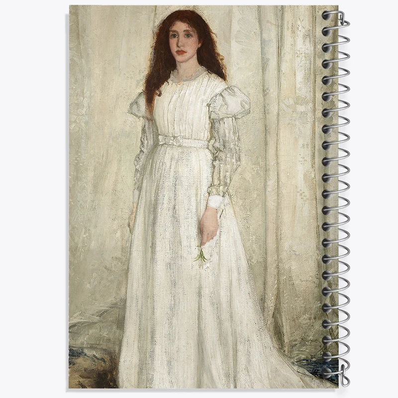 دفتر مشق 50 برگ خندالو طرح نقاشی سمفونی دختر سفید اثر جیمز ابوت کد F12154