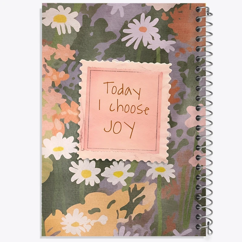 دفتر شطرنجی 50 برگ خندالو طرح Today I choose joy کد N7346