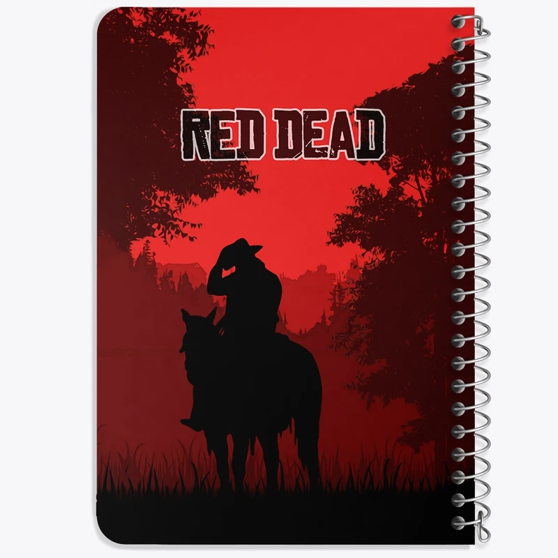 دفتر یادداشت 50 برگ خندالو طرح رد دد (Red Dead) کد N9352