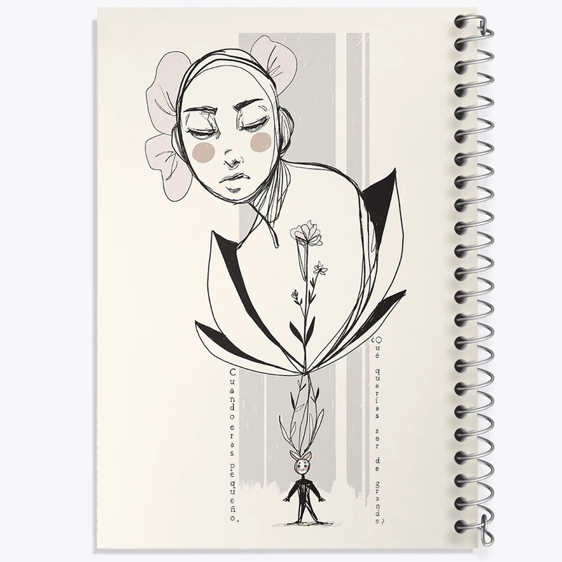 دفتر طراحی 50 برگ خندالو طرح مفهومی کد F661