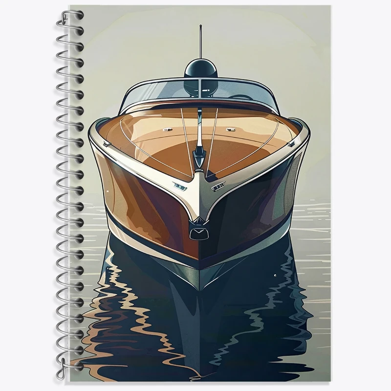 دفتر لغت 50 برگ خندالو طرح قایق کد F10855