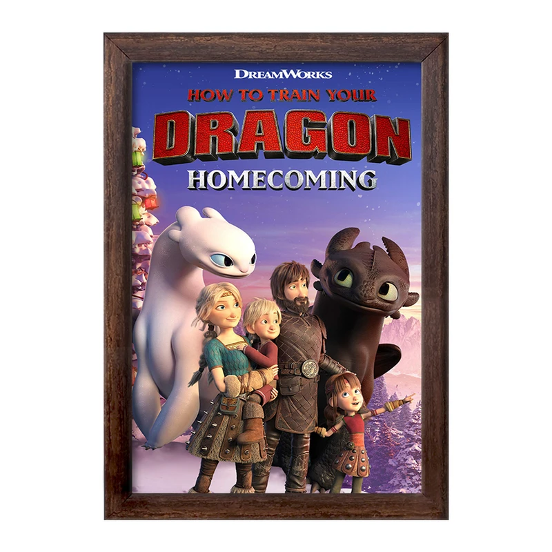 تابلو خندالو طرح اژدها سواران DreamWorks Dragons  کد 13749