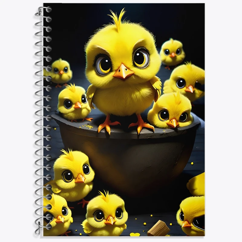 دفتر لغت 50 برگ خندالو طرح جوجه های گنگ کد F8976