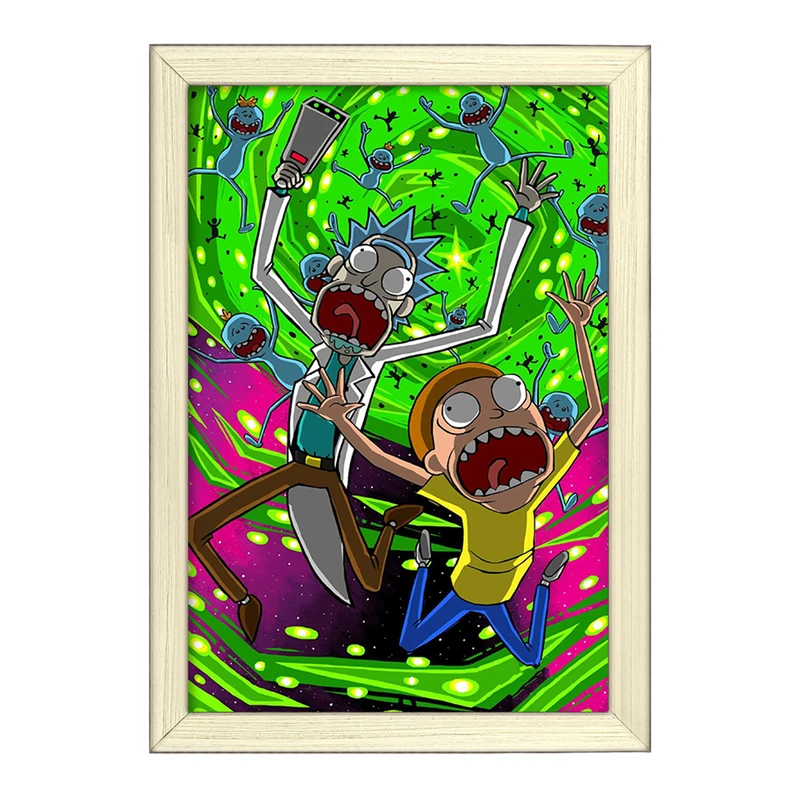 تابلو خندالو طرح ریک و مورتی Rick and Morty  کد 3217