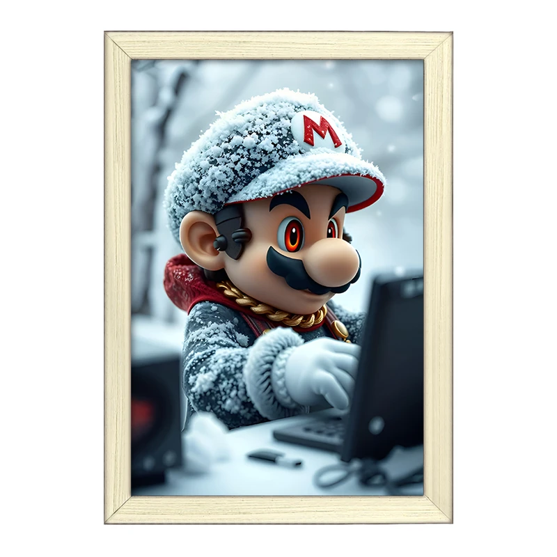 تابلو خندالو طرح سوپر ماریو (Super Mario) کد F12024