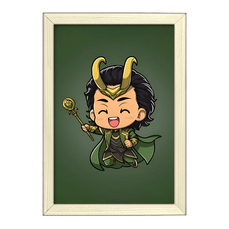 تابلو خندالو طرح لوکی (Loki) کد F9418