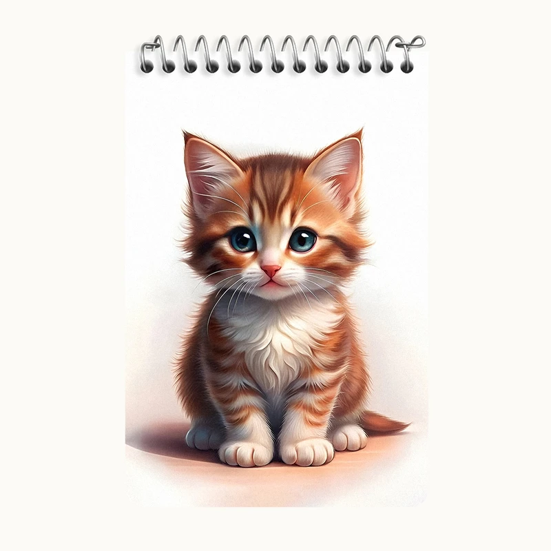 دفتر یادداشت 50 برگ خندالو طرح پیشی ملوس کد F7077