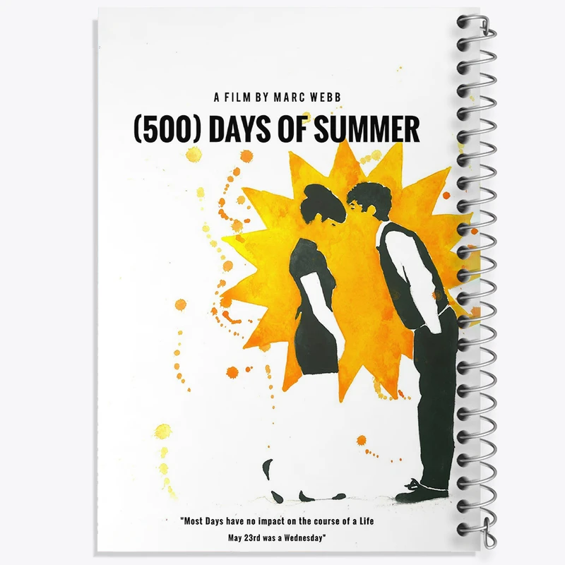 دفتر مشق 100 برگ خندالو طرح فیلم 500 روز از تابستان (Days of Summer) کد F11334