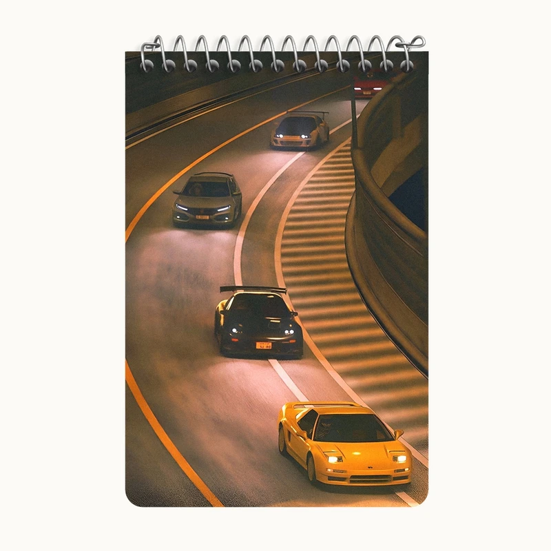 دفتر یادداشت 50 برگ خندالو طرح ماشین اسپرت کد F12911