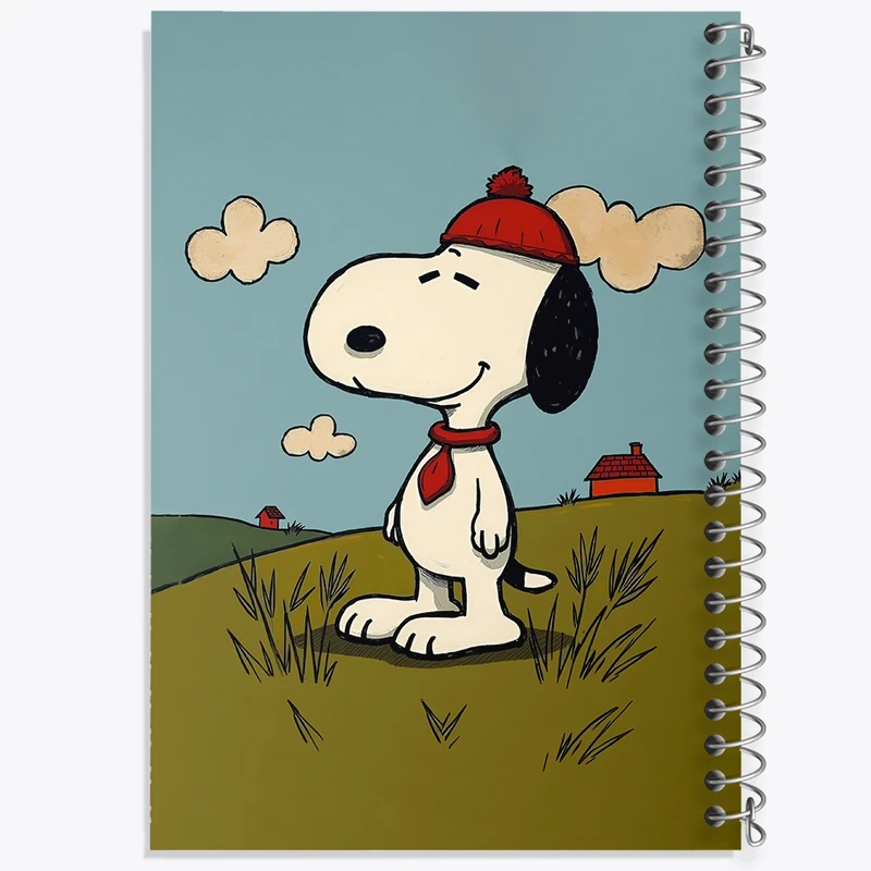 دفتر طراحی 50 برگ خندالو طرح اسنوپی (Snoopy)  کد N3578