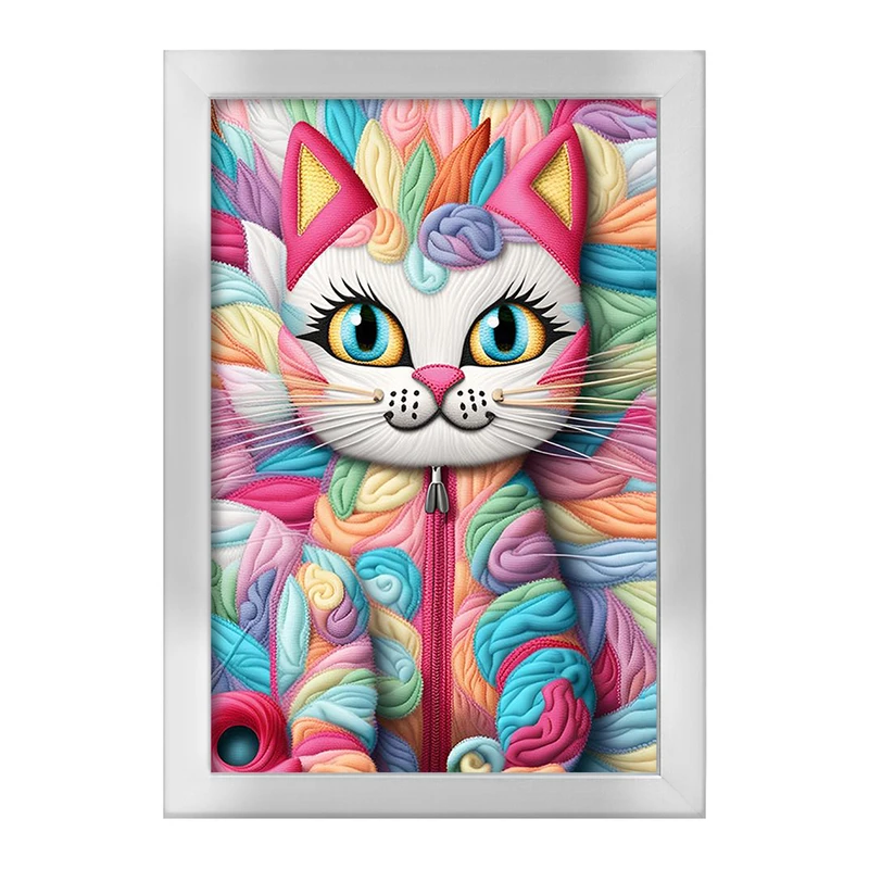 تابلو خندالو طرح گربه (Cat) کد F2068