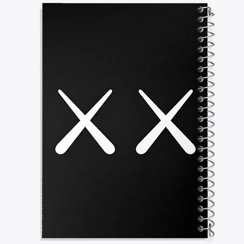 دفتر مشق 50 برگ خندالو طرح عروسک کاز (kaws) کد F4005