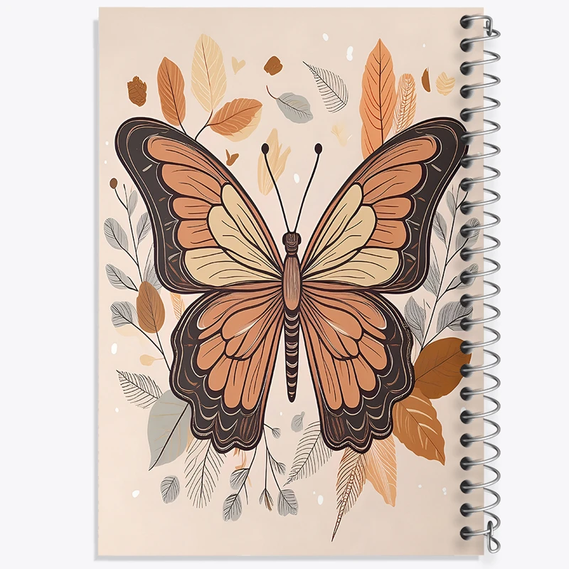 دفتر مشق 50 برگ خندالو طرح پروانه کد N6890
